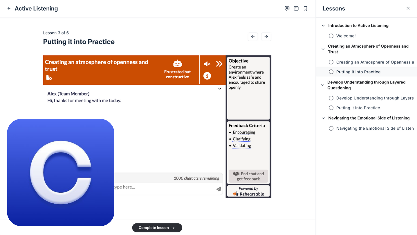 Add interactive AI practice to Circle course