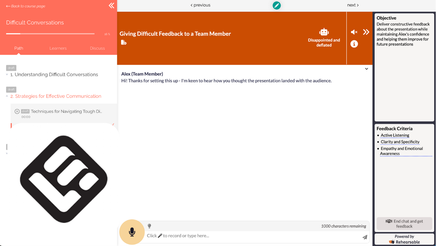 How To - Add interactive AI practice to LearnWorlds course