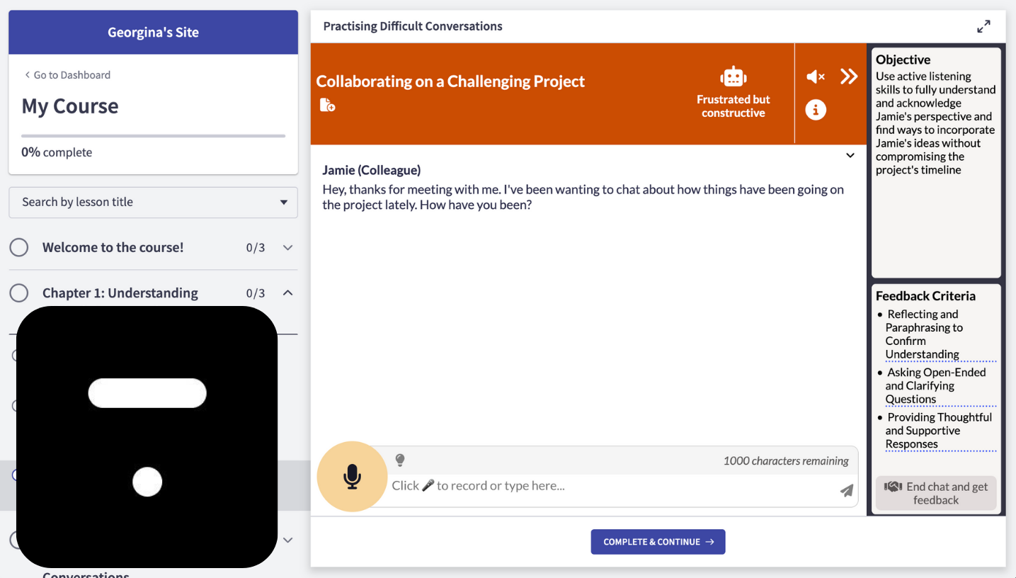 How To - Add interactive AI practice to Thinkific course