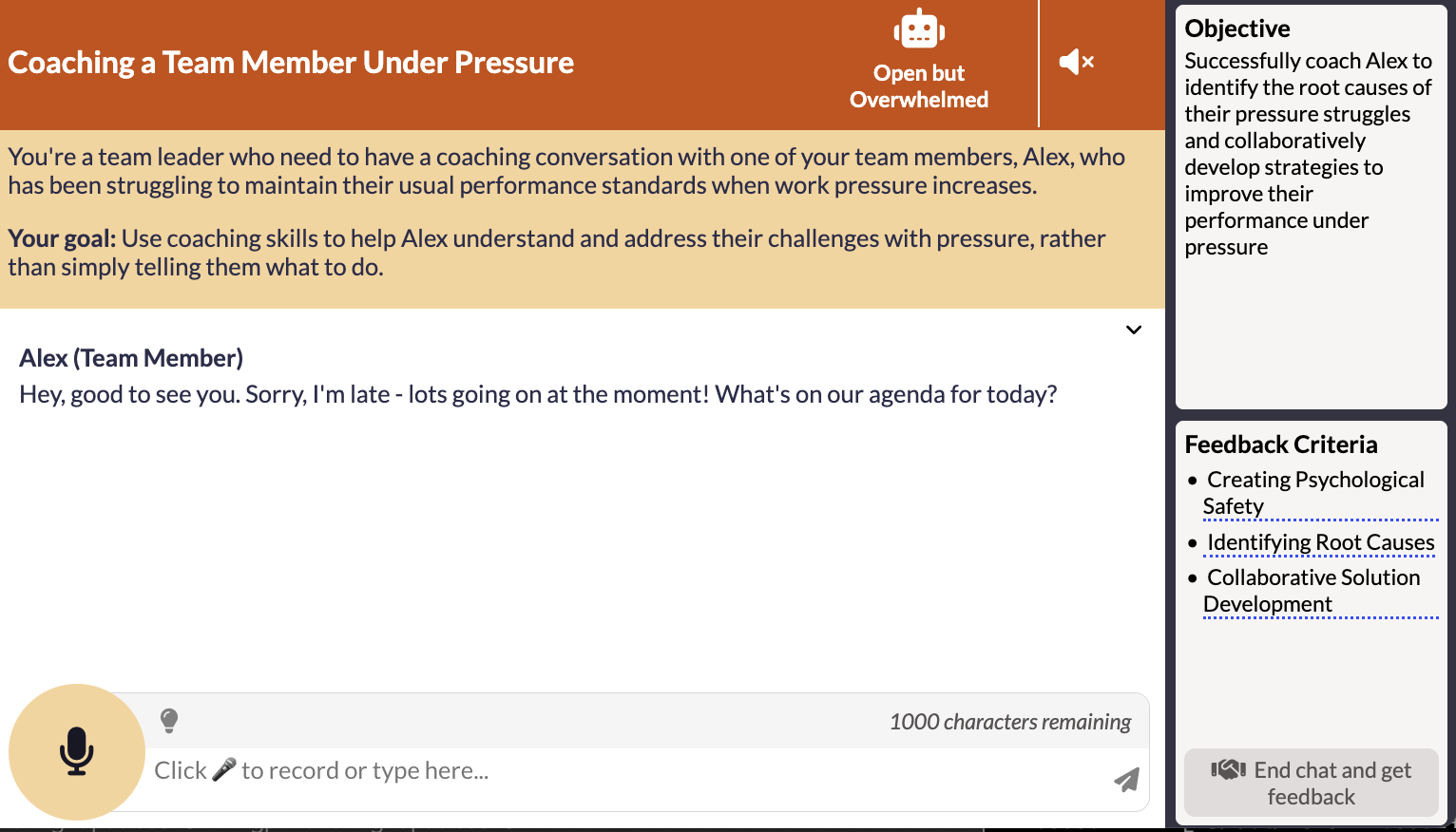 User management interface