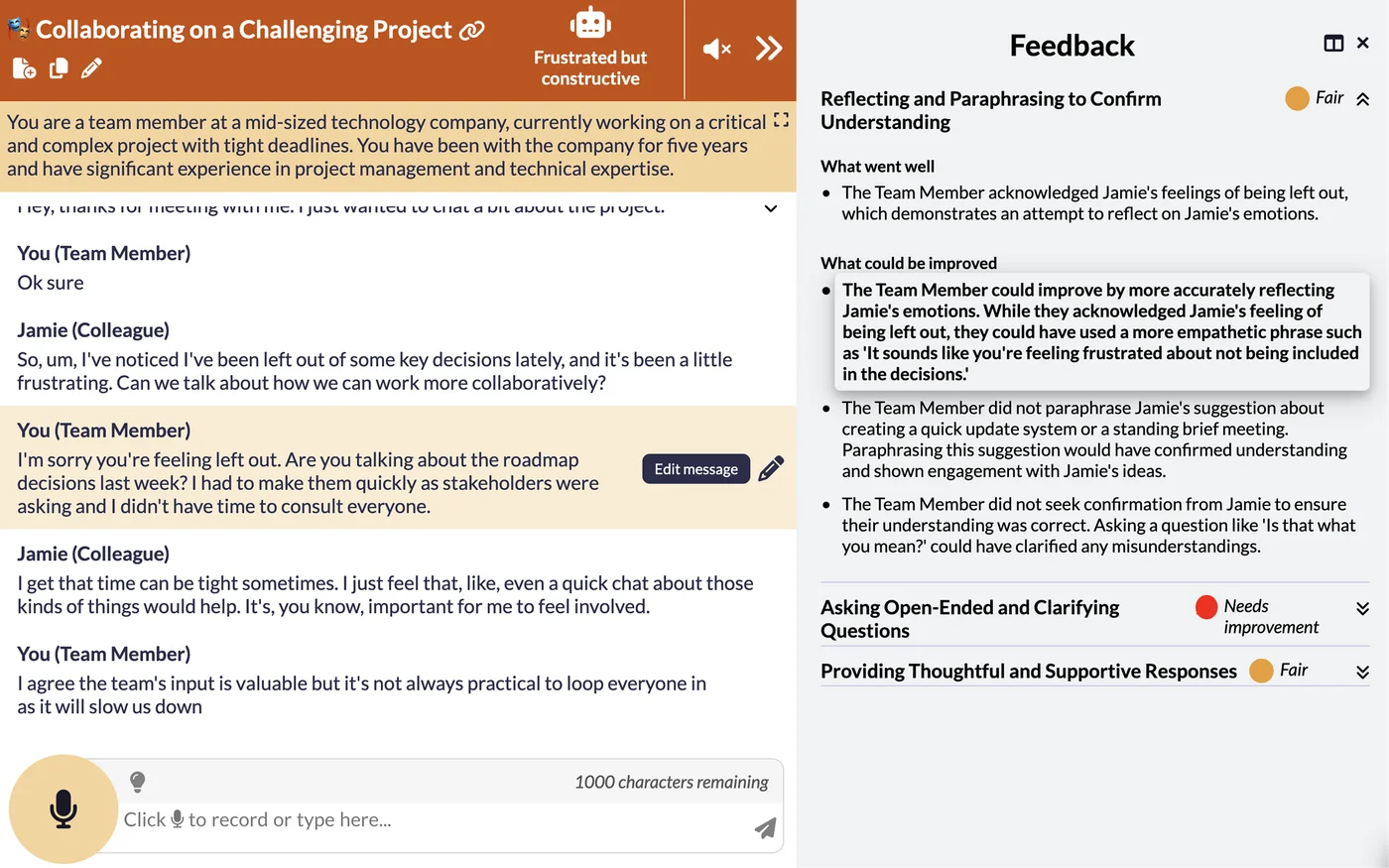 Experience templates